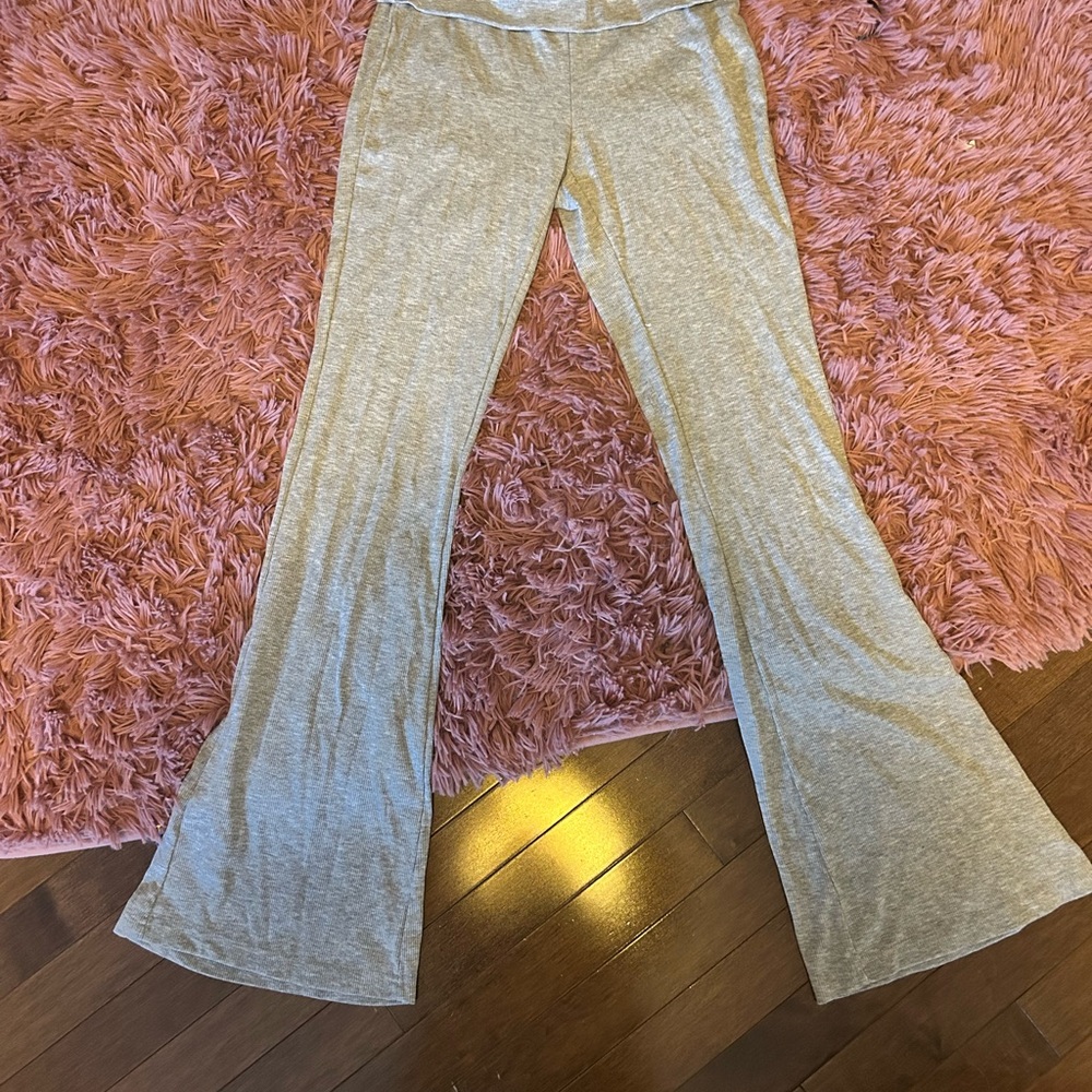 Kids Gray Flared Bottoms